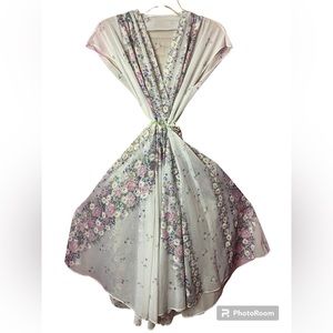 Vintage Sheer floral Dress